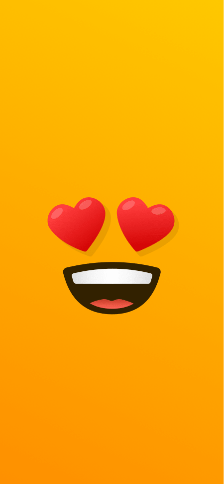 Free Emoji Wallpaper - Heart Eyes